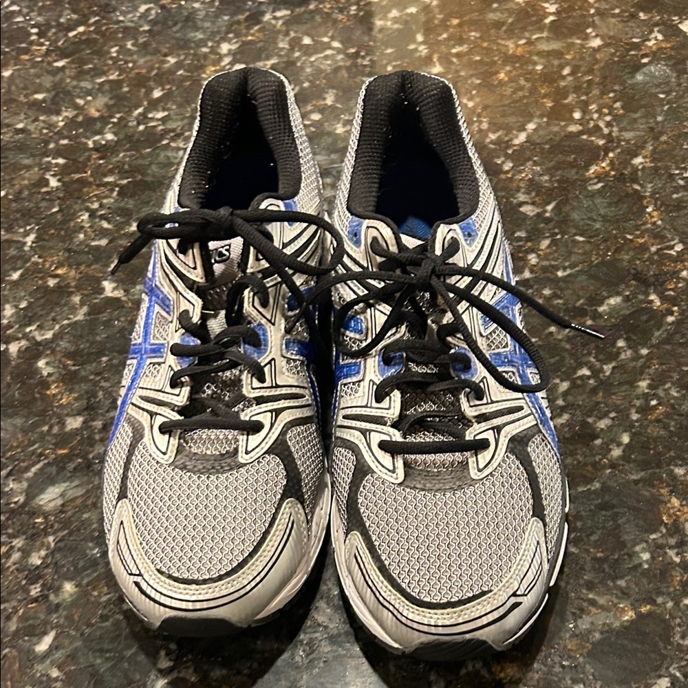 Black and Blue Athletic ASIC Sneakers